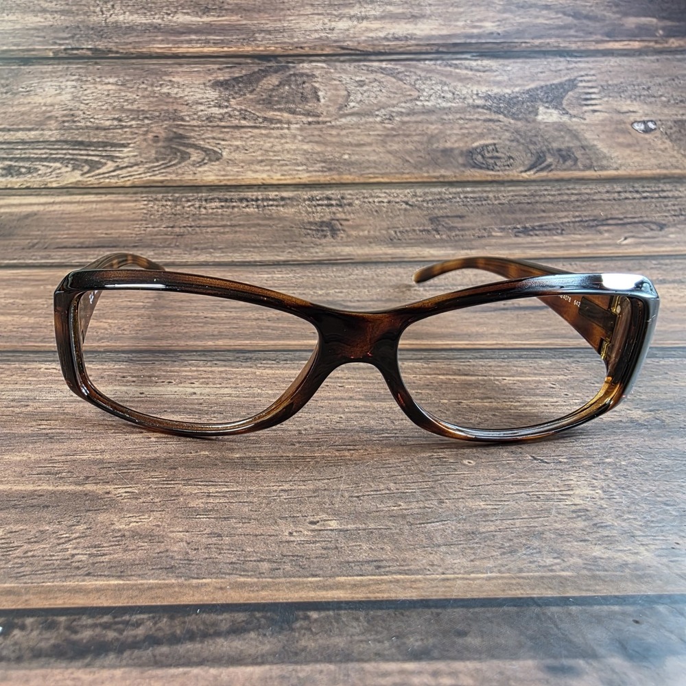 Ray-Ban RB4078 642 Tortoise Shell Rectangular Eyeglass Frames Made in Italy
